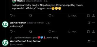 Kibic PRZEWRACA SIĘ na ulicy, a Warta Poznań Amp Futbol WJEŻDŻA I... xD